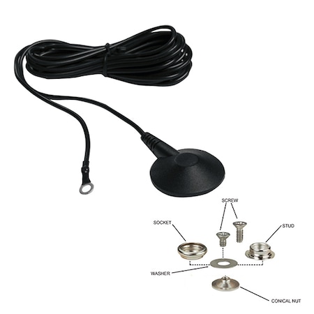 Transforming Technologies Floor Mat Grounding Kit, 1 Fm1515 Ground Cord, 1 Ground Snaps Cs1090 GK2000